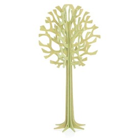 Lovi 2022 Lobi Ornament Card Tree, 6.5 inches (16.5 cm), PLGR Pale Green, Birch, Buildable, Made in Finland