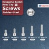 Kozelo 50pcs 1/4"-20 Socket Head Cap Screws Bolts Nuts Assortment