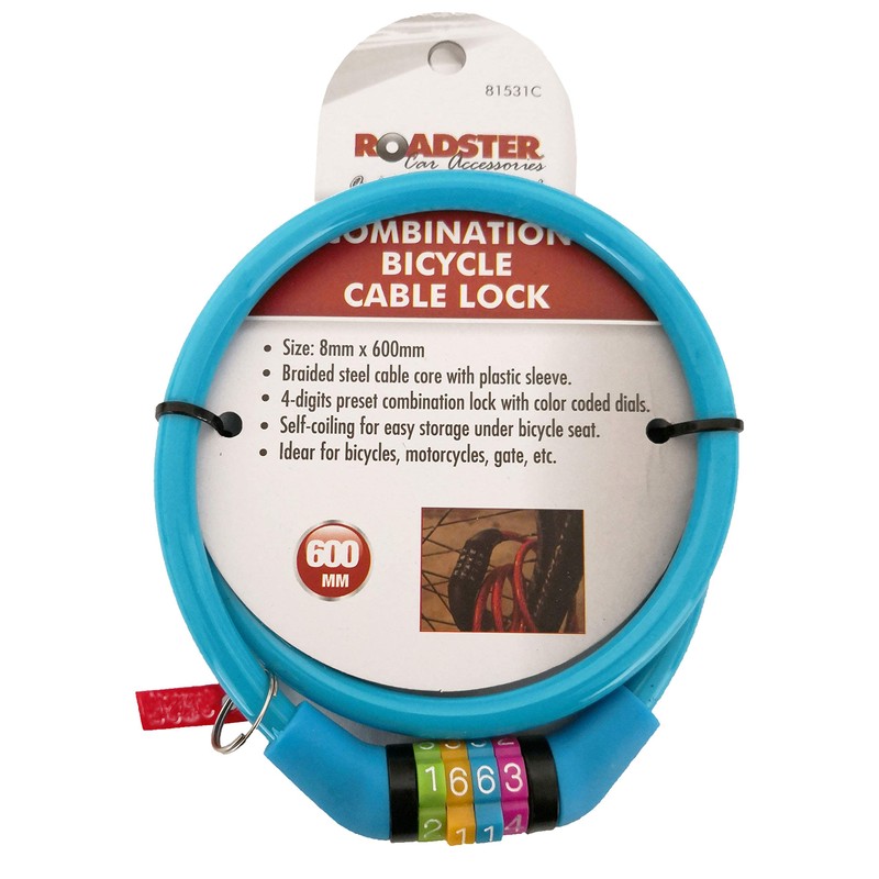 Roadster Combination Number Code Bike Bicycle Cycle Lock 8mm by