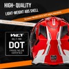 OUMURS Adult Dirt Bike Helmet ATV Helmet with Goggles Gloves