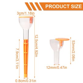XPEX Pack of 2 Joint Lathes, Turning Aid Joint, Cones Joint, The Turning Aid for Perfect Cones, Cone-Shaped, Joint Sleeves, Lathe Joint (White/Orange Colour)