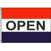 OPEN Flag Red White Blue Store Banner Advertising Pennant Business Sign 3x5