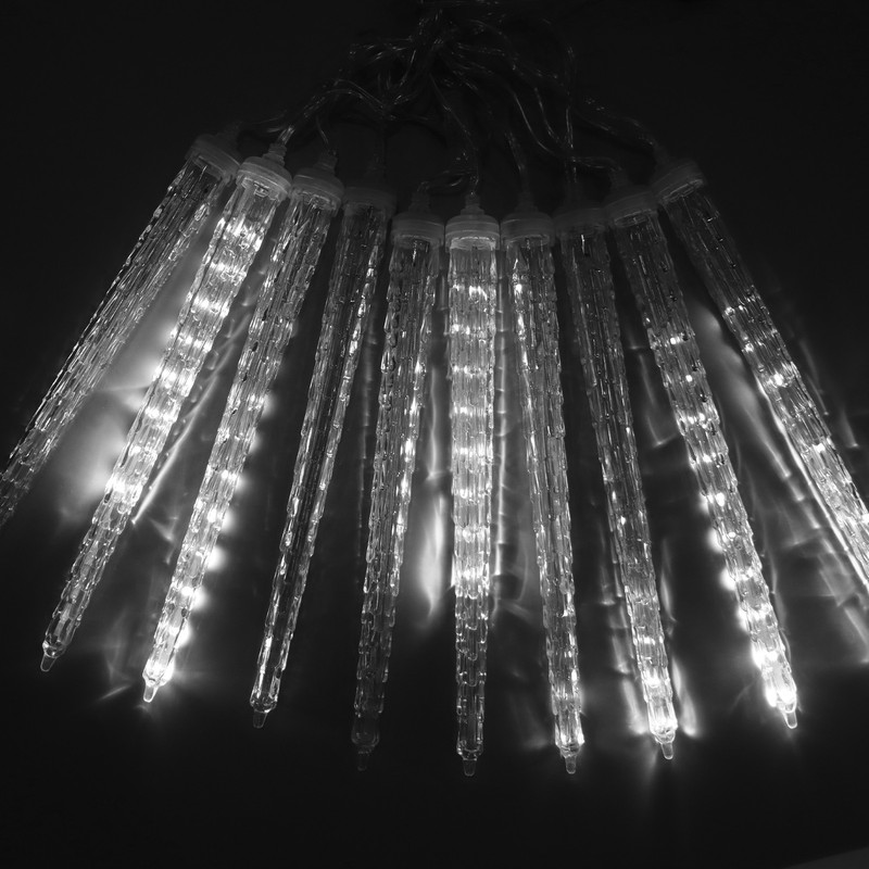 4W Meteor Shower Lights 7V 6.6ft IP65 Waterproof Plastic Christmas