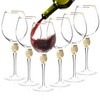 BERKWARE Premium Wine Glasses Set of 6 - Crystal Long
