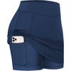 BLEVONH - Faldas de tenis para mujer, con bolsillos, Azul