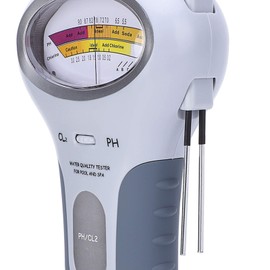 Chlorine and pH Meter Swimming Pool Tester Cl2 Level Meter Test Spa Water Quality Analysis Monitor Analyzer Water Tester for Pools Chlorine Meter Pool Chlorine Content Measuring