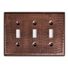Monarch Abode 17009 Triple Switch Hand Hammered Toggle Decorative Wall