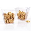 Tosnail 80 Pack 7 Oz Capacity Square Clear Plastic Dessert