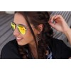 styleBREAKER Unisex 09020037 Mirrored Aviator Sunglasses Tinted with Spring Hinge