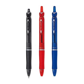 Pilot Oil Based Ballpoint Pen, Acro Ball 150 (Fine Point), 3 Colors (Black Axis, Black Core/Red Axis, Red Core/Blue Axis, Blue Core) BAB-15F-BB/RR/LL, 3 Colors Set