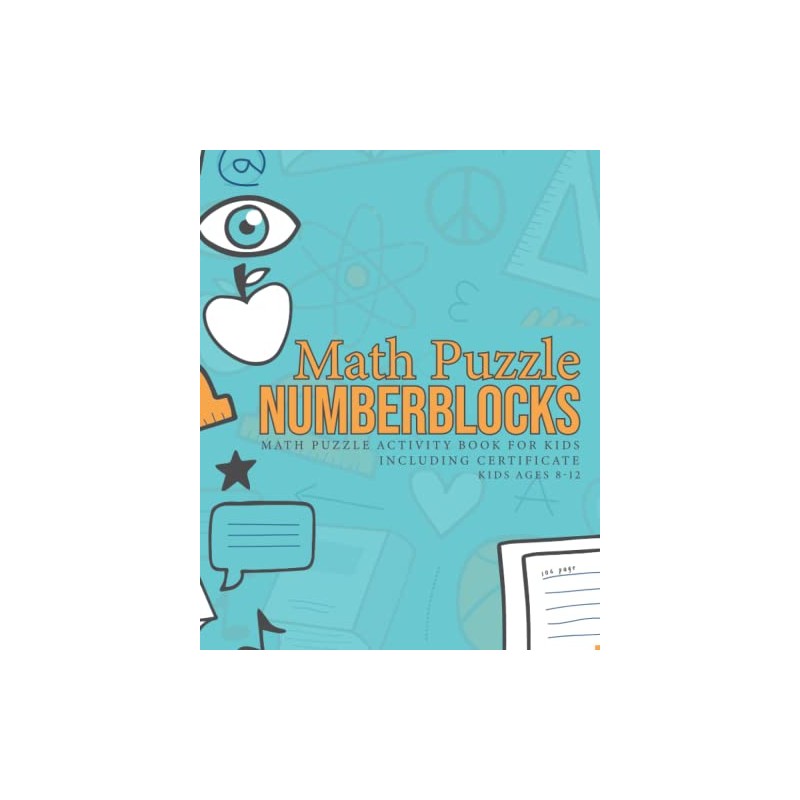 Math Puzzle Number blocks: Math Puzzle activity book for kids