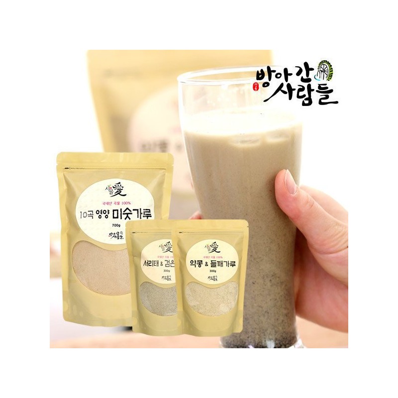방앗간사람들 국산 약콩+들깨가루 300g Farmers' Grain Korean Soybean + Perilla