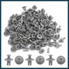 TUCKBOLD 100 Pcs Gray Plastic Splash Guard Fastener Rivets 8mm