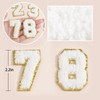 TERRISHE 10 Pcs Number Patches 2.2 Inch Small Patches Iron