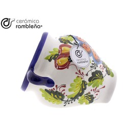 CERÁMICA RAMBLEÑA Hanging Pots Wall Pots Model 02 100% Hand-Decorated 13 x 11 x 10 cm