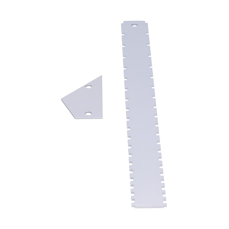 Guitar Measuring Tool Set Silver Aluminum Neck Straight Edge Fret