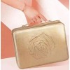 LANCOME Gold Large Zip-Around Makeup Travel Bag Case 10"x13"x3.5" (NEW!)