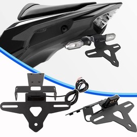 Lorababer Motorcycle Rear License Plate with LED Light Compatible with CBR500R CBR 500 R CBR 500R CBR-500-R 2019 2020 2021 2022 2023 Eliminator Kit License Plate