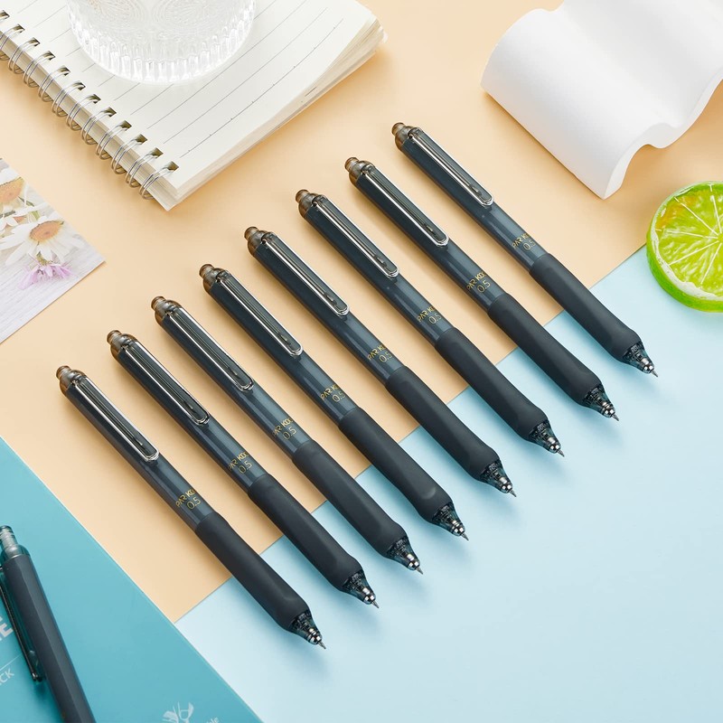ParKoo Gel Pens Quick Dry Ink Fine Point 0.5mm, Retractable