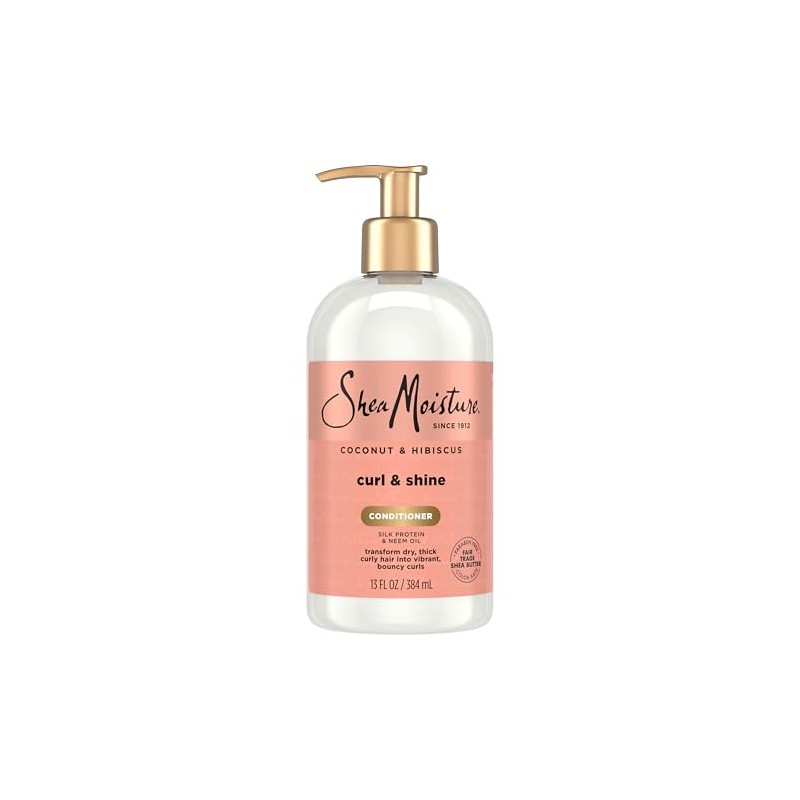 Shea Moisture Coconut & Hibiscus Curl & Shine Conditioner for