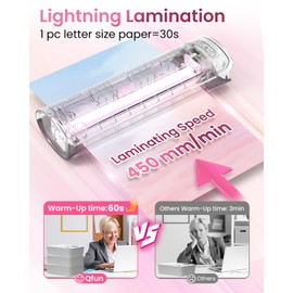 Laminator Machine Thermal Laminating Machine with Sheets 11x17 Personal Laminator for Teachers, 13 Inch Lamination Machine 60S Warm Up Office Presentation laminators, A3 Portable Paper Laminate Kit