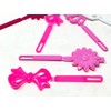 Tara Girls Self Hinge Multi Design Plastic Bow Hair Barrettes