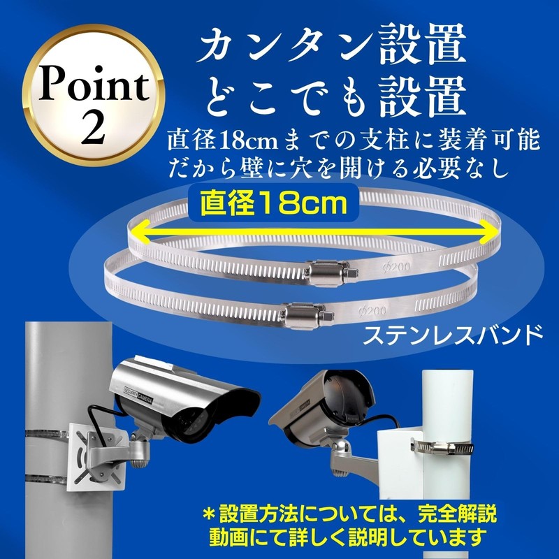 Dummy Security Camera [Supervised by Security Equipment] Solar LED 5