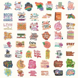 100PCS Motivational Stickers, Inspirational Words Sticker for Adults Teens, Vision Board Positive Affirmation Sticker, Water Bottle Laptop Journaling Reward Stickers for Teachers Students