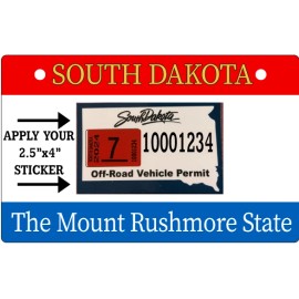 ATV license Plate, South Dakota UTV License Plate South Dakota ATV/UTV license Plate *FREE SHIPPING* HEAVY DUTY METAL!!