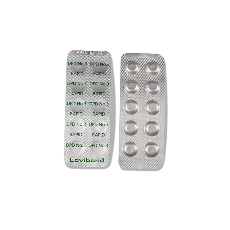 Lovibond DPD 3 Rapid 500 Tablets (50 Strips) by Pool