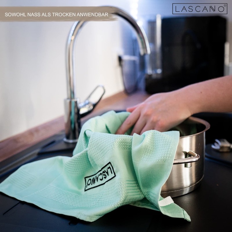 Lascano Microfibre Tea Towels, Set of 4, 60 x 40