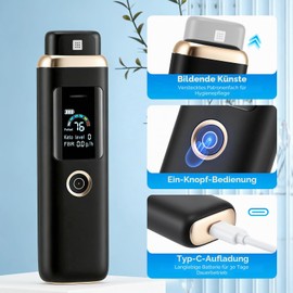 Ketose Breath Meter, Ketone Breath Meter Professional, Portable High Precision Keto Meter Breath, 1 PPM Accuracy, Pain-Free, Ketone Meter Breathing Air for Detection of Diet and Fitness