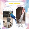 Tovyzalg 2-in-1 Bird Cage Cleaning Brush & Poop Remover with
