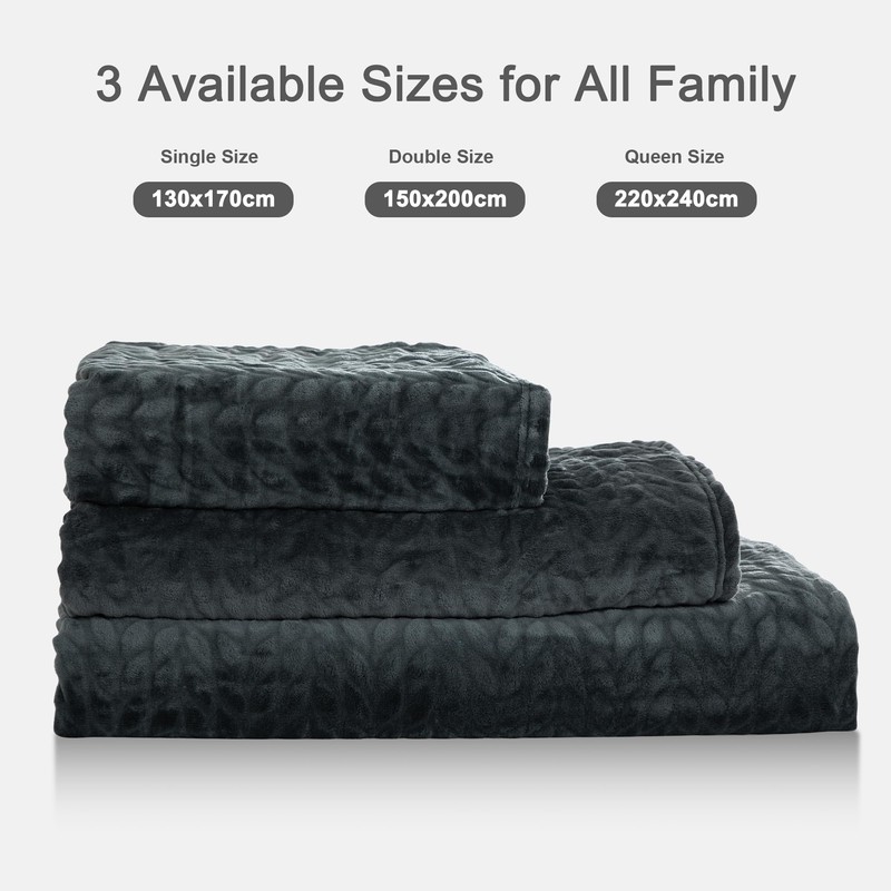 Winthome Soft Throw Blanket for Sofa Bed, Warm Fleece Blankets