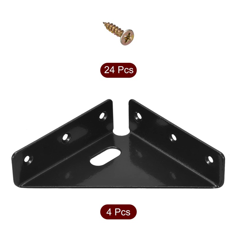 sourcing map 4Pcs Angle Corner Brackets 86mm x 86mm, Cold