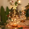 Christmas Crystal Tree Lamp Acrylic Crystal Pendant Christmas Decorative Desk