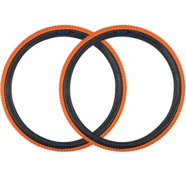 SE Bikes Cub 20 x 2.0 BMX OEM Replacement All Terrain Dirt Street Wire Bead Two Bike Tire Pair (Orange)
