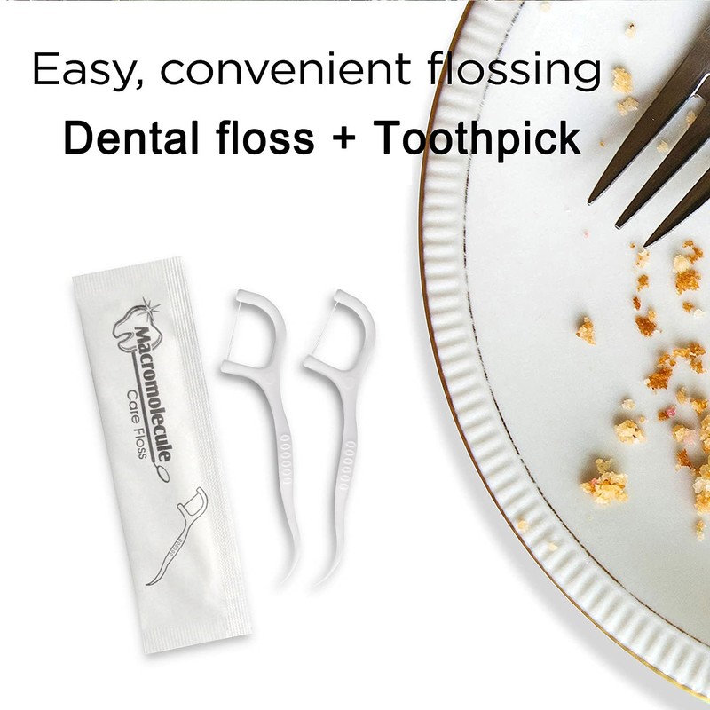 150 Pack Dental Floss Picks Individually Wrapped, Floss Single Bag,