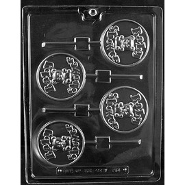 B054 Baby Shower Lolly Sucker Chocolate Candy Mold - 3 Count by PREEGLE