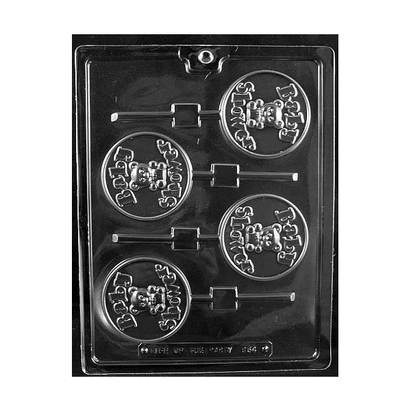 B054 Baby Shower Lolly Sucker Chocolate Candy Mold - 3
