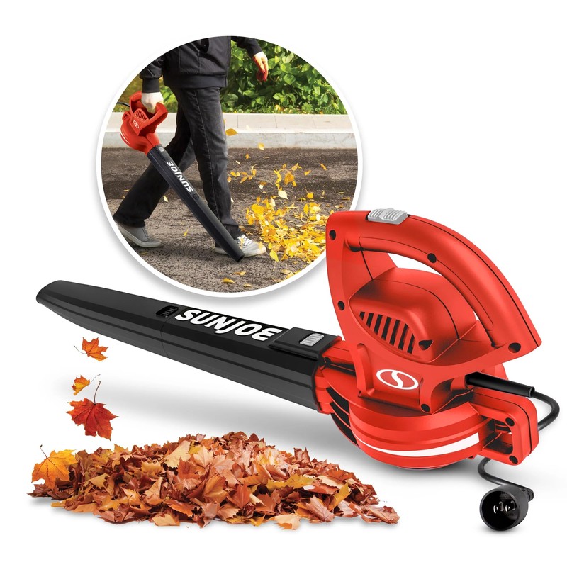 Sun Joe All-Purpose Electric Leaf Blower, 6-Amp Motor, 155 MPH,