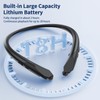 Neckband Bluetooth Headphones with Wireless Retractable Earbuds, Built-in Mic &