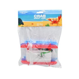 Catch Fishing Crab Drop Line Set of 3 Fishing Rods, Multi-Colour, One Size