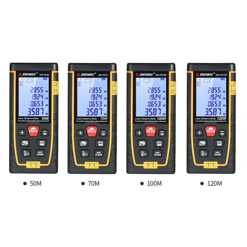 SNDWAY Handheld Digital Laser Distance Meter Portable Mini Range Finder