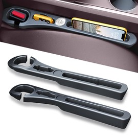 ZYMBU Car Seat Gap Filler Set of 2, Upgraded Gap Stopper Universal Fit for Cars, SUVs, and Trucks, Block The Gap Between Seats and Console, Organize, and Prevent Items from Dropping