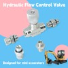 STB-G3/8 Hydraulic Flow Control Valve Compatible with Mini Excavator, 3/8"