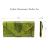 NELUHA Purse Clutch Made of Teak Leaves, Vegan Sustainable Leather