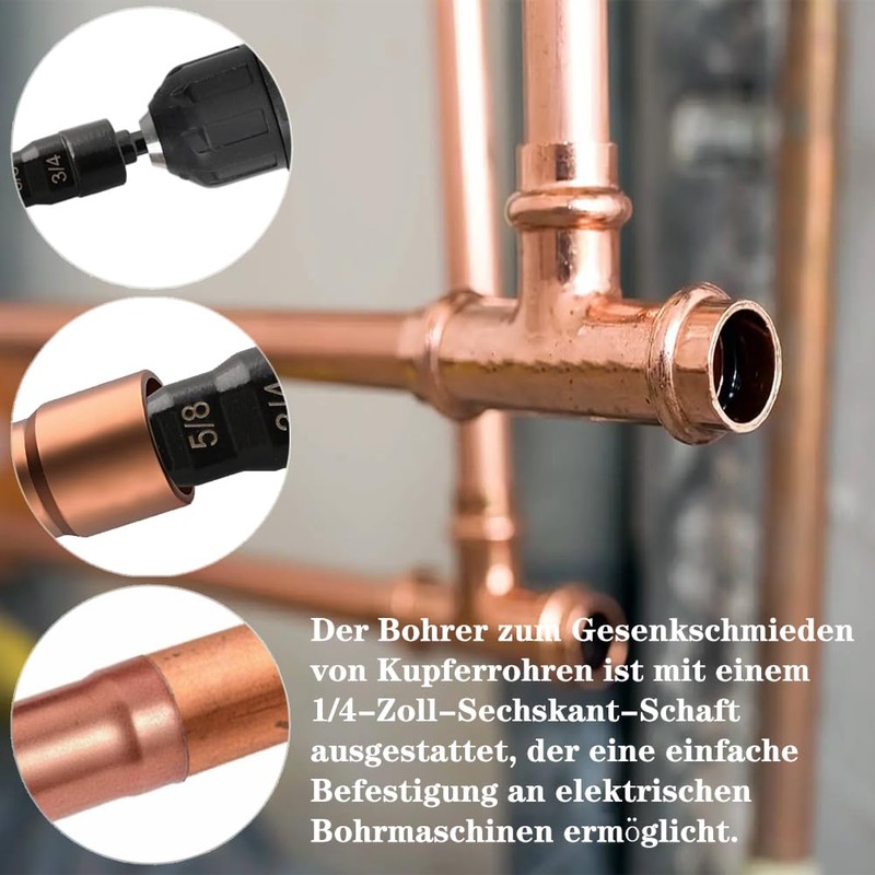 Saipor 2 Pieces 5 in 1 Copper Pipe Expander Tools,