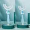 2 Pcs Kids U Shaped Toothbrush 360° Oral Teeth Cleaning
