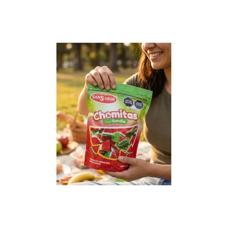 Gomitas San Sabor Chomitas de Grenetina Sabor Sandía 1kg